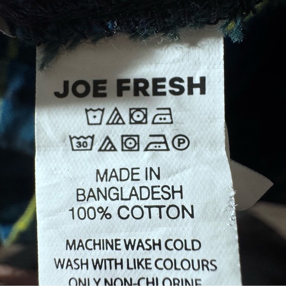 Joe Fresh Green Plaid Button Down Tunic Top Size 3x 100% Cotton - Picture 8 of 8